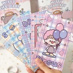 Accessories Kawaii Witty Life Friends Travelling Journal Set