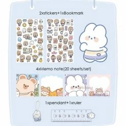 Accessories Kawaii Witty Life Friends Travelling Journal Set