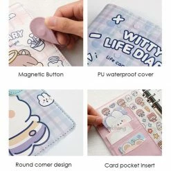 Accessories Kawaii Witty Life Friends Travelling Journal Set