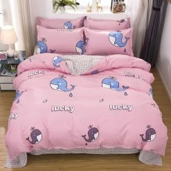 Home Decor Kawaiies Lucky Whale Bedding Set
