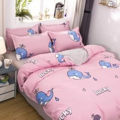 Home Decor Kawaiies Lucky Whale Bedding Set