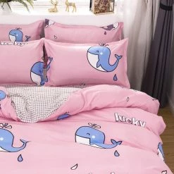 Home Decor Kawaiies Lucky Whale Bedding Set