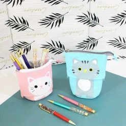 Accessories Stationery Kitty Cat Telescopic Pencil Case à La Mode
