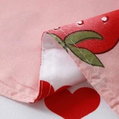 Home Decor Home & Pets Korean Cute Bunny Loves Strawberries Bedding Set