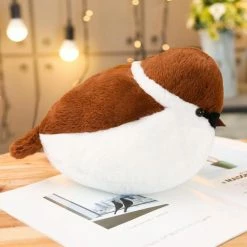 Soft Toy Lifelike Sparrow Family Plush