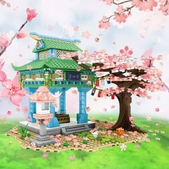 Build It Light Up Romantic Japanese Hakone Shrine With Sakura Tree