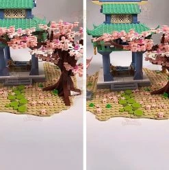 Build It Light Up Romantic Japanese Hakone Shrine With Sakura Tree