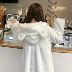 Apparel Lolita Fleece-lined Kitten Thickened Winter Women Jacket
