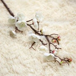 Home Decor Long Artificial Plastic Sakura Cherry Tree Branch