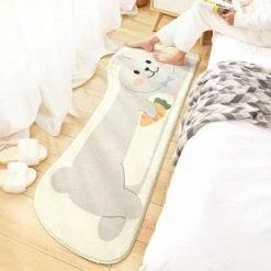Home Decor Long Fluffy Cat's Buddies Bedroom Rugs Sea Animals