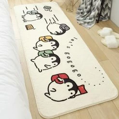 Home Decor Sea Animals Long Fluffy Kawaii Bedroom Rugs