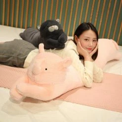 Soft Toy Long Furry Cuddly Cat Bunny Elephant Pig Plushies Plush & Toys