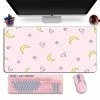 Accessories Long Pastel Pink & Simple Pattern Print Gamer Mousepad 2 Accessories Long Pastel Pink & Simple Pattern Print Gamer Mousepad