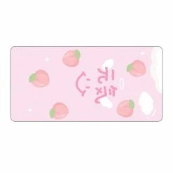 Accessories Long Pastel Pink & Simple Pattern Print Gamer Mousepad