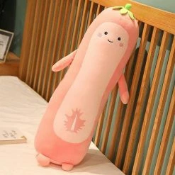 Soft Toy Long Snuggly Fruit Kawaii Faces Plushie Plush & Toys