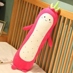 Soft Toy Long Snuggly Fruit Kawaii Faces Plushie Plush & Toys