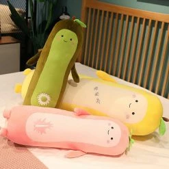 Soft Toy Long Snuggly Fruit Kawaii Faces Plushie Plush & Toys