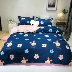 Home Decor Lovely Cute Pig Print Bedding Set Home & Pets