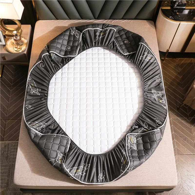 Home Decor Home & Pets Luxury Black Space Theme Quilted Fitted Bedsheet 11 Home Decor Home & Pets Luxury Black Space Theme Quilted Fitted Bedsheet