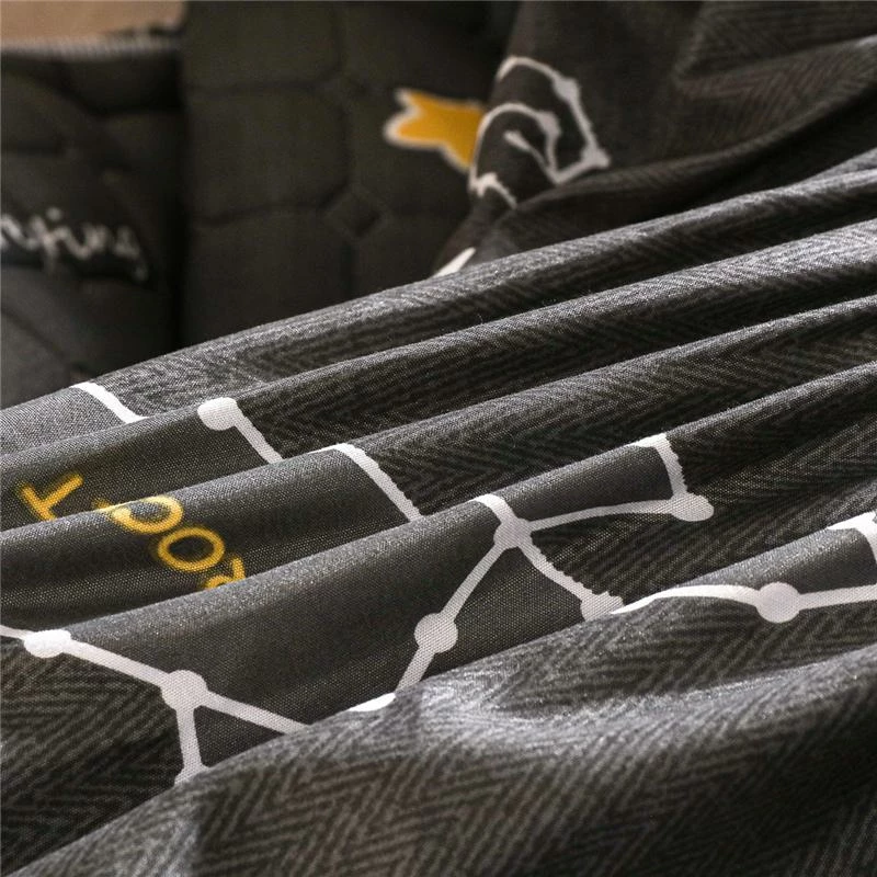 Home Decor Home & Pets Luxury Black Space Theme Quilted Fitted Bedsheet 10 Home Decor Home & Pets Luxury Black Space Theme Quilted Fitted Bedsheet