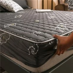 Home Decor Home & Pets Luxury Black Space Theme Quilted Fitted Bedsheet 14 Home Decor Home & Pets Luxury Black Space Theme Quilted Fitted Bedsheet