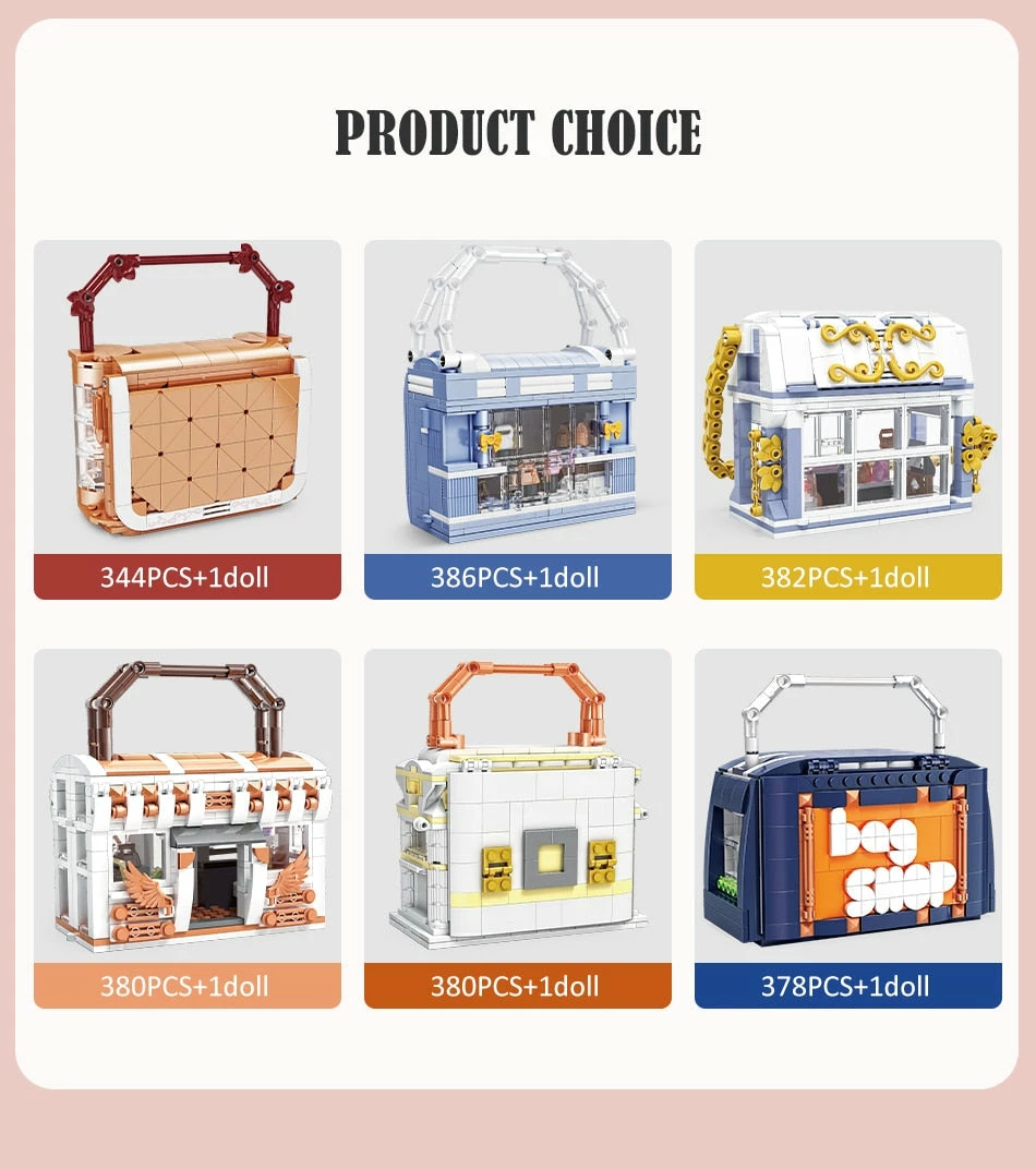 Build It Luxury Handbags Set 24 Build It Luxury Handbags Set