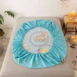 Home Decor Home & Pets Mega Trucks At Work Theme Cotton Fitted Sheet 24 Home Decor Home & Pets Mega Trucks At Work Theme Cotton Fitted Sheet