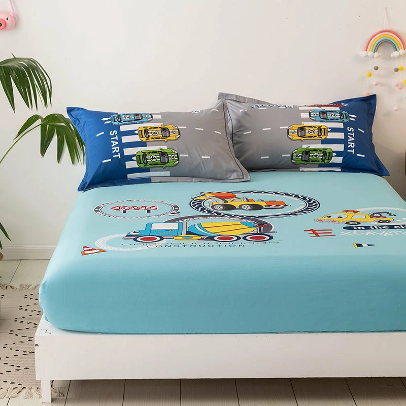 Home Decor Home & Pets Mega Trucks At Work Theme Cotton Fitted Sheet 8 Home Decor Home & Pets Mega Trucks At Work Theme Cotton Fitted Sheet