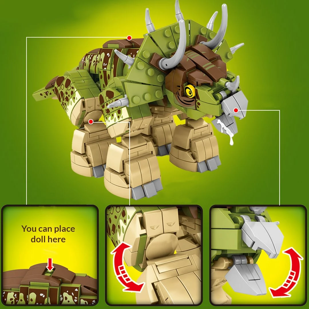 Build It Mighty Triceratops Dinosaur Building Set 5 Build It Mighty Triceratops Dinosaur Building Set