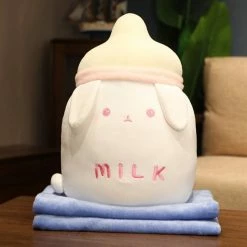 Soft Toy Milk Bottle Animals With Blanket Plush & Toys
