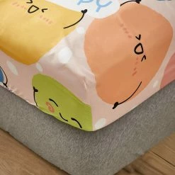 Home Decor Millions Of Happy Emojis Fitted Bedsheet