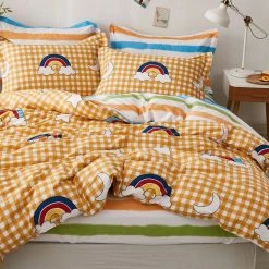 Home Decor Home & Pets Millions Of Happy Rainbows Supreme Polyester Bedding Set