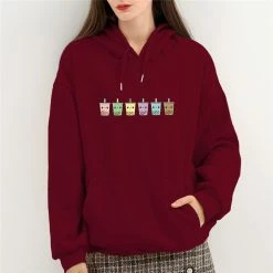 Apparel Mini Bubbleteas Part-Cotton Hoodie