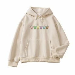 Apparel Mini Bubbleteas Part-Cotton Hoodie