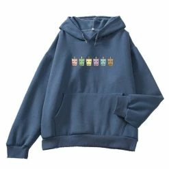 Apparel Mini Bubbleteas Part-Cotton Hoodie