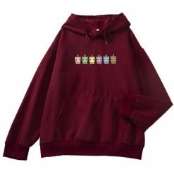 Apparel Mini Bubbleteas Part-Cotton Hoodie
