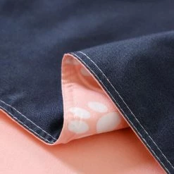 Home Decor Navy Blue & Pink Puppy Print Bedding Set