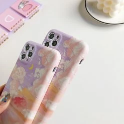 Accessories Nostalgic Lilac Dreamy Clouds IPhone Case