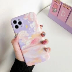 Accessories Nostalgic Lilac Dreamy Clouds IPhone Case