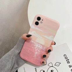 Accessories Nostalgic Peach Pink Sun Clouds IPhone Case