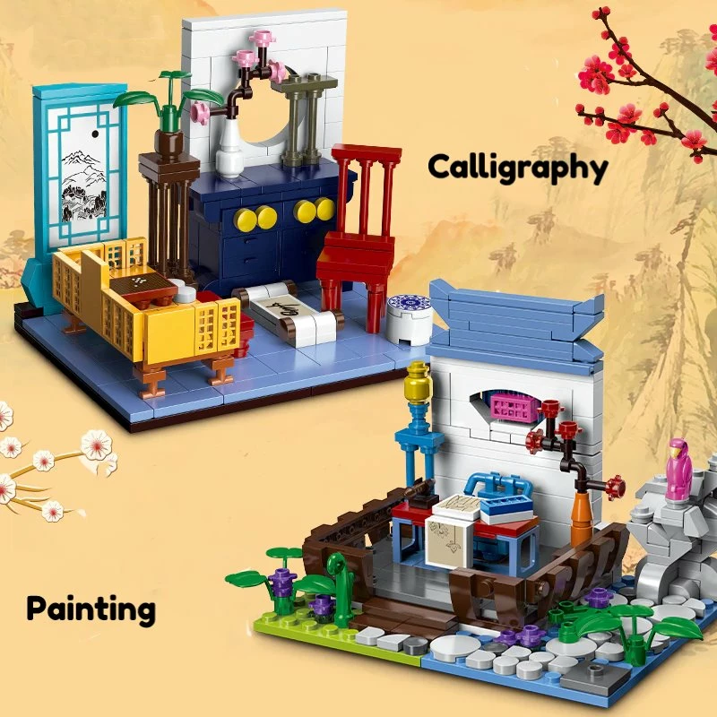 Build It Painting Calligraphy Piano And Go Chess Set 13 Build It Painting Calligraphy Piano And Go Chess Set