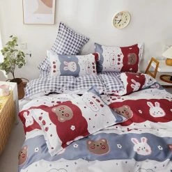 Home Decor Patchwork Pattern Bunny Bedding Sets Home & Pets 43 Home Decor Patchwork Pattern Bunny Bedding Sets Home & Pets