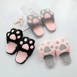 Apparel Paw Plush Slippers