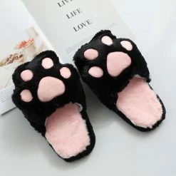 Apparel Paw Plush Slippers