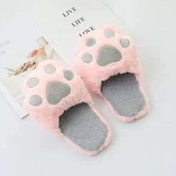 Apparel Paw Plush Slippers