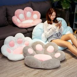Home Decor Kawaii Cute Pastel Paw Seat Cushions Home & Pets