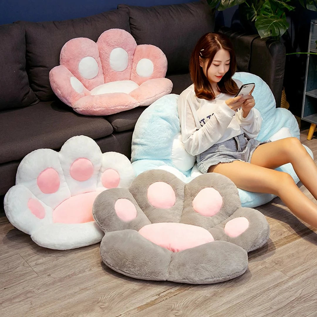Home Decor Kawaii Cute Pastel Paw Seat Cushions Home & Pets 3 Home Decor Kawaii Cute Pastel Paw Seat Cushions Home & Pets