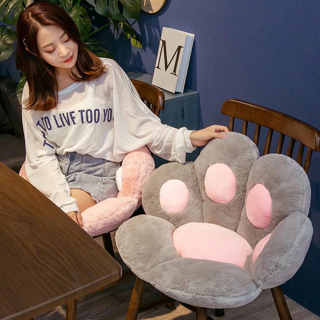 Home Decor Kawaii Cute Pastel Paw Seat Cushions Home & Pets 4 Home Decor Kawaii Cute Pastel Paw Seat Cushions Home & Pets