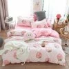 Home Decor Sweet Peach & Strawberry Print Bedding Set