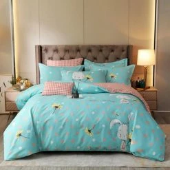 Home Decor Home & Pets Plumeria Flower From Hello Bunny Supreme Bedding Set